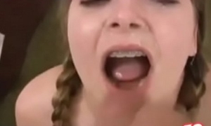 chubby legal age teenager braces first audition