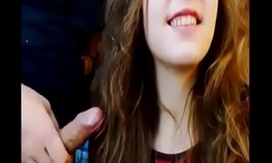 hot cute teen deepthroats flannel on cam