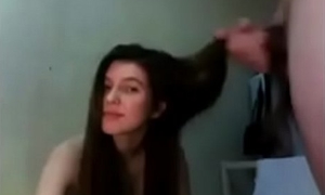 X-rated teen hairjob and cum in hair smart hair hair 1